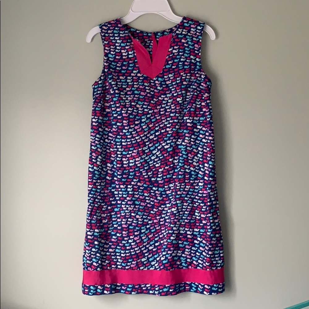 Girl’s Vineyard Vines Whale Shift Dress